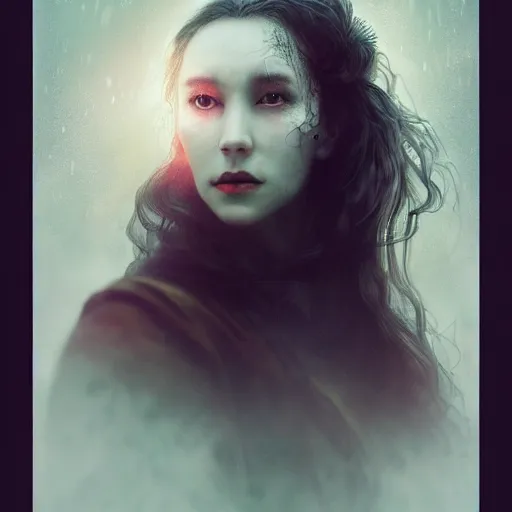 Prompt: portrait of Lady Dracula, atmospheric lighting, painted, intricate, London Dockyard, volumetric lighting, beautiful, light rain, moon light, sharp focus, ultra detailed, by Leesha Hannigan, Ross Tran, Thierry Doizon, Kai Carpenter, Ignacio Fernández Ríos, Yasumoto Oka,