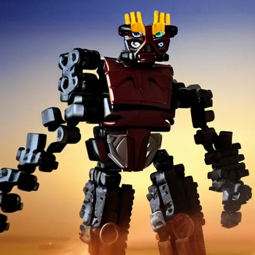 Image similar to william dafoe as a bionicle toy