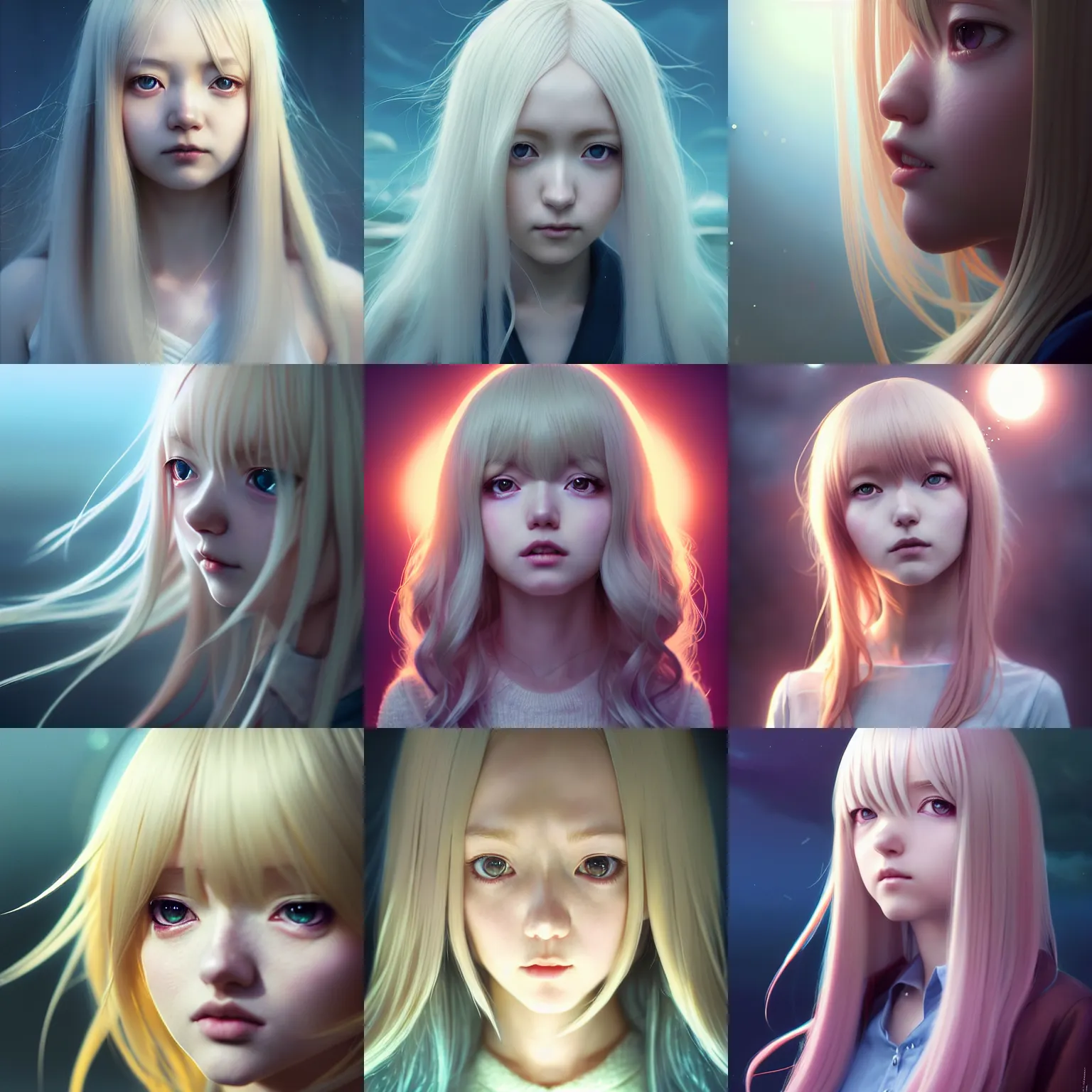 Prompt: rima mashiro, by tom bagshaw and ilya kuvshinov, rtx rendering, absurdly long blonde hair, hair down to floor, child, octane render 1 2 8 k, maya, extreme high intricate details by wlop, digital anime art by ross tran, medium shot, composition by sana takeda, dramatic lighting by greg rutkowski