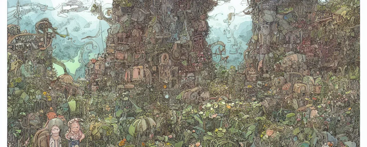 Image similar to paradise by lewis jones, by mattias adolfsson, concept art, beautiful composition, digital painting