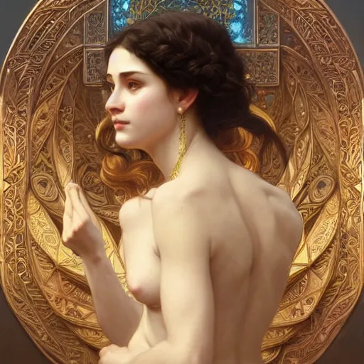 Prompt: portrait of goddess, intricate, elegant, highly detailed, digital painting, artstation, concept art, smooth, sharp focus, illustration, art by artgerm and greg rutkowski and alphonse mucha and william - adolphe bouguereau