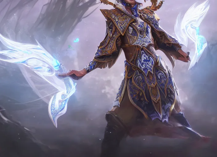 Prompt: champion splashart of an enchanter healer from nature, ultra realistic, digital art, high detail photorealistic