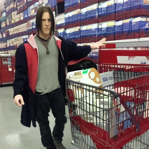 Prompt: edward elric at costco