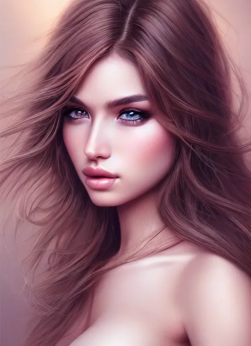 Image similar to a gorgeous female photo, professionally retouched, realistic, 1 0 0 0 0 0 strands of hair, smooth face, perfect eyes, symmetrical, full body shot, wide angle, sharp focus on eyes, 8 k high definition, insanely detailed, intricate, elegant, art by artgerm