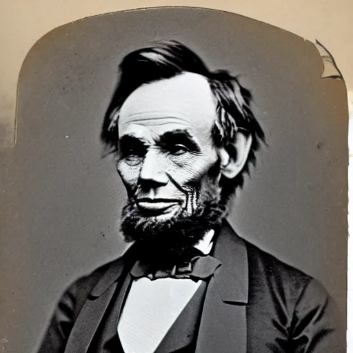 Image similar to 1880 photo of Babe-raham Lincoln