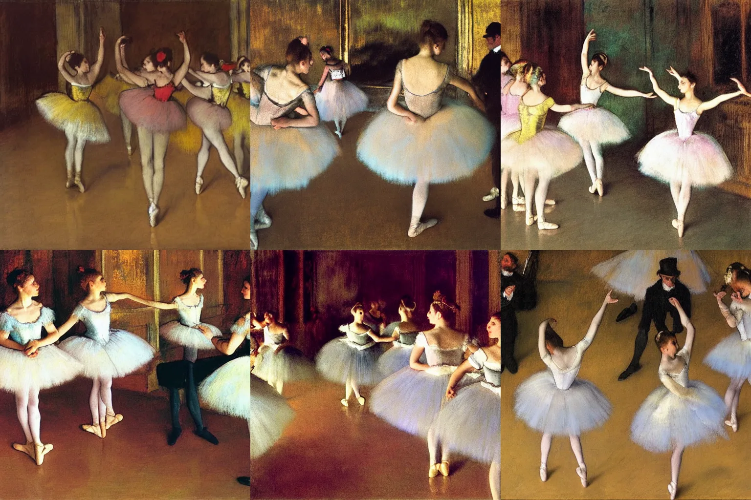 Prompt: Royal Ballet,Edgar Degas