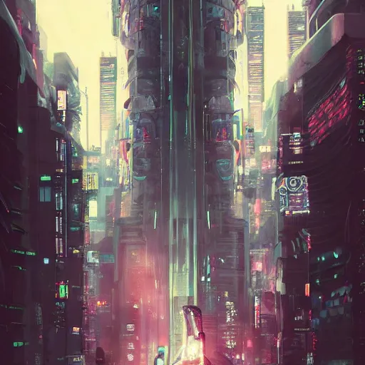 Prompt: cyberpunk robot in future japan at night, concept art, fine details, Anime, cinematic lighting, ghost-in-the-shell, cyberpunk,sci-fi, fantasy, intricate, elegant, highly detailed, digital painting, artstation, concept art, smooth, sharp focus, illustration, art by artgerm and greg rutkowski