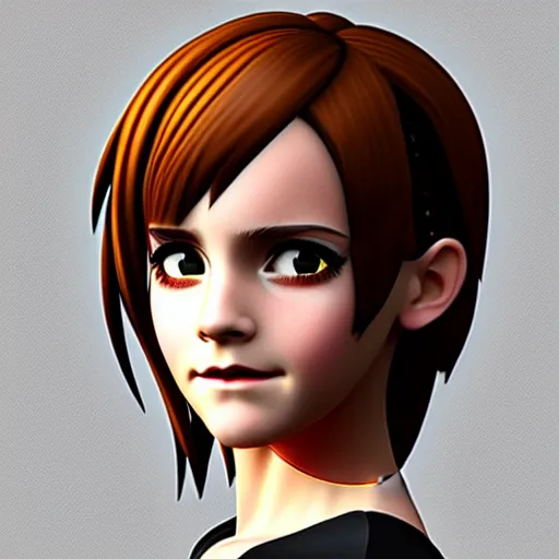 Prompt: 3 d photo of emma watson cosplaying as an anime catgirl, bokeh, shader, anime art style, highly detailed, cel - shaded, colorful, animated, trending