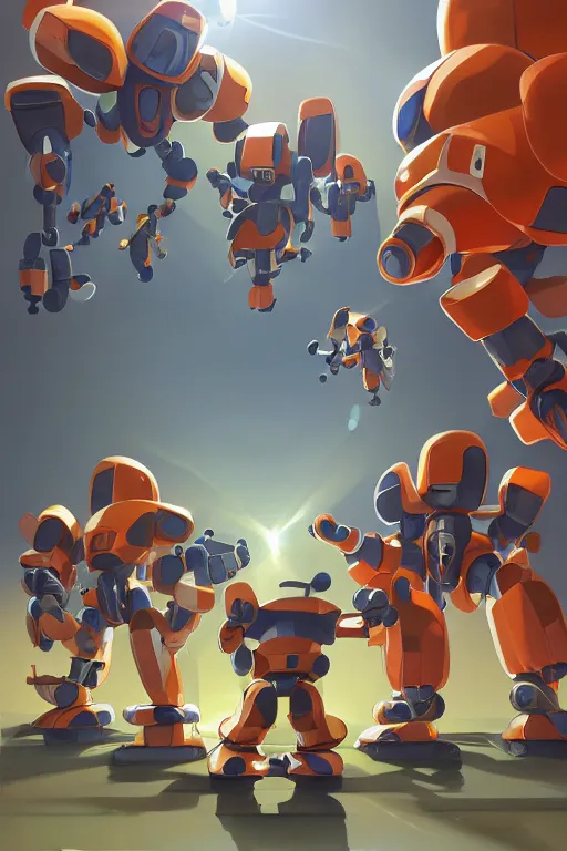 Image similar to metabots medabots medarotto medarot robot minimalist comics sharpen earth defense force tank, behance hd by jesper ejsing, by rhads, makoto shinkai and lois van baarle, ilya kuvshinov, rossdraws global illumination radiating a glowing aura ray tracing hdr