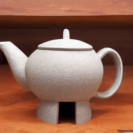 Prompt: teapot : 7, wood : 1