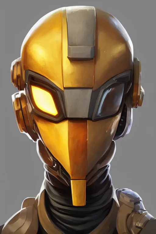 Image similar to epic mask helmet robot ninja portrait stylized as fornite style game design fanart by concept artist gervasio canda, behance hd by jesper ejsing, by rhads, makoto shinkai and lois van baarle, ilya kuvshinov, rossdraws global illumination radiating a glowing aura global illumination ray tracing hdr render in unreal engine 5