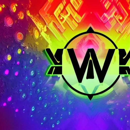 Image similar to a and w vaporwave logo, colorful, digital art, cosmic, 3 d high definition, trending on art station, photorealistic, high resolution, 8 k, octane, hyper detailed, insane details, intricate, elite, ornate, elegant trend, highly detailed and intricate, sharp focus, photography, unreal engine