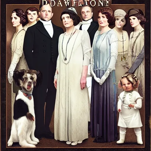 Image similar to downton abbey in space