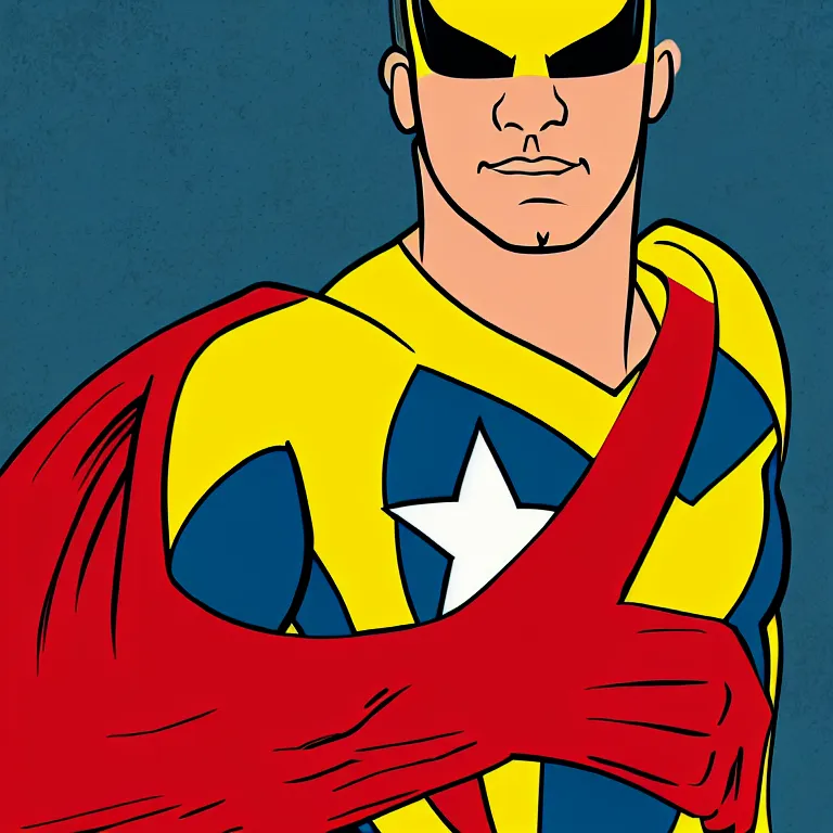 Image similar to portrait of captain marigold, marvel superhero illustration