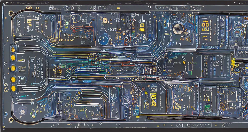 Image similar to product photography framing. digital paint krita render of a small square fantasy vacuum - tube motherboard made and powered by crystalline circuitry. trending on artstation. artificer's lab bg. premium print by angus mckie and james gurney