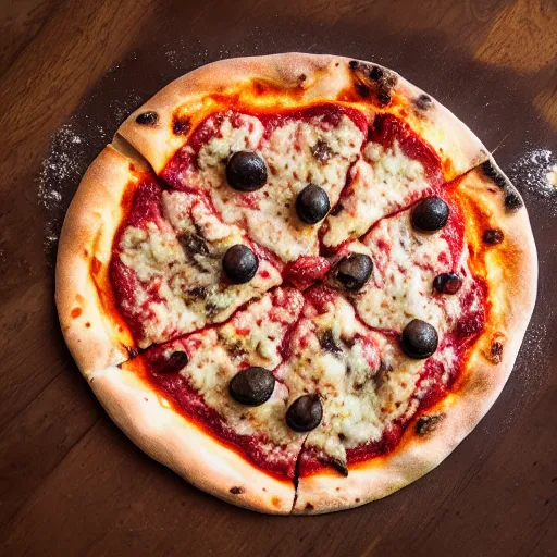 Prompt: An extremely realistic photo of a Neapolitan pizza