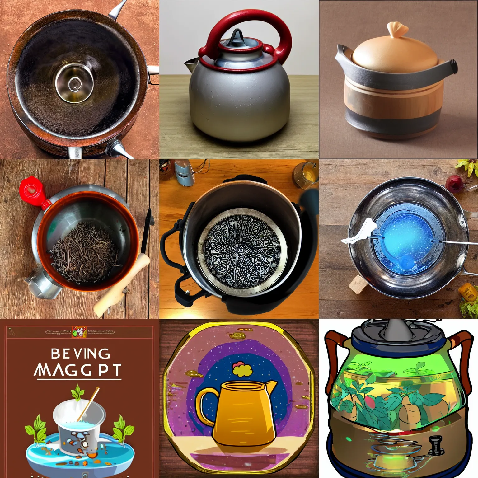 Prompt: brewing magic pot