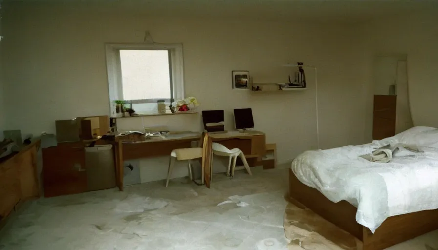 Image similar to interior of a bedroom in 1 9 9 9