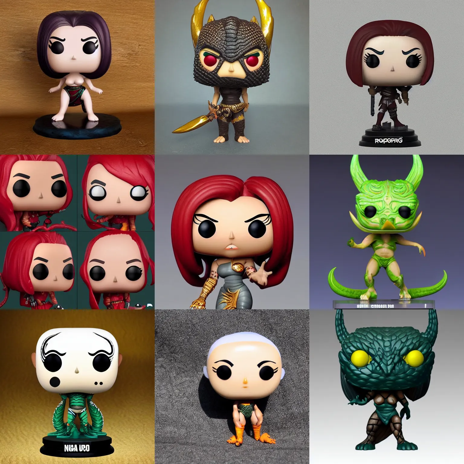 Prompt: naga funko pop, photorealistic, highly detailed