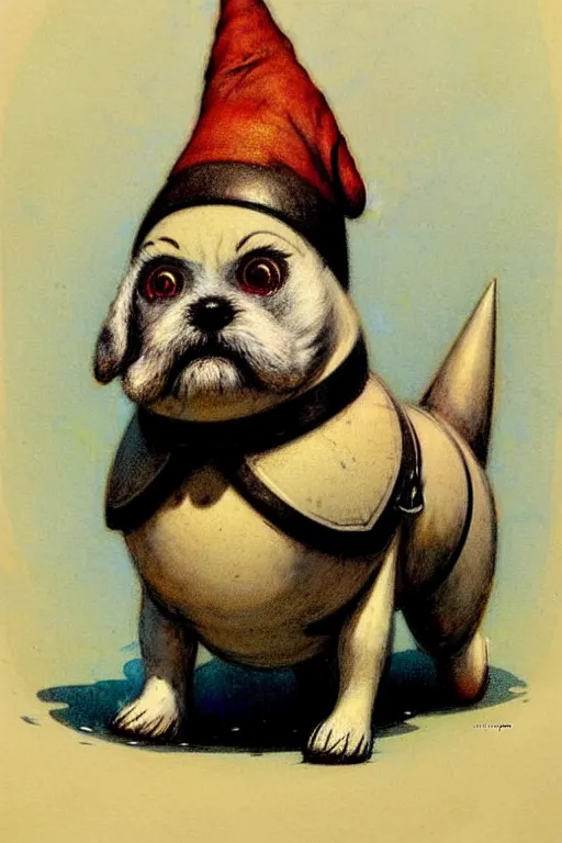 Image similar to ( ( ( ( ( 1 9 5 0 s robot knome dog very fat. muted colors. ) ) ) ) ) by jean - baptiste monge!!!!!!!!!!!!!!!!!!!!!!!!!!!!!!