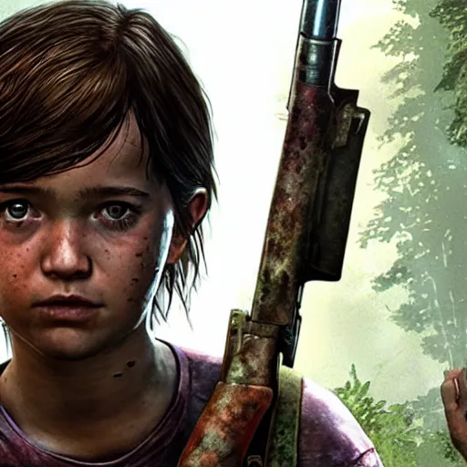 Prompt: scarlet johnson as a the last of us character