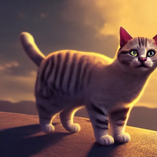 Image similar to god cat, ultra detailed, cinematic, dynamic light, photorealistic