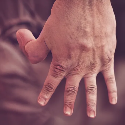 Image similar to hand of a normal human being