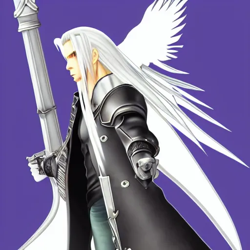 Prompt: Free Download Sephiroth Final Fantasy 7 Movie Clipart Actor