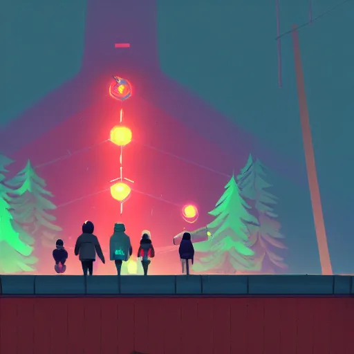 Prompt: oxenfree game screenshot