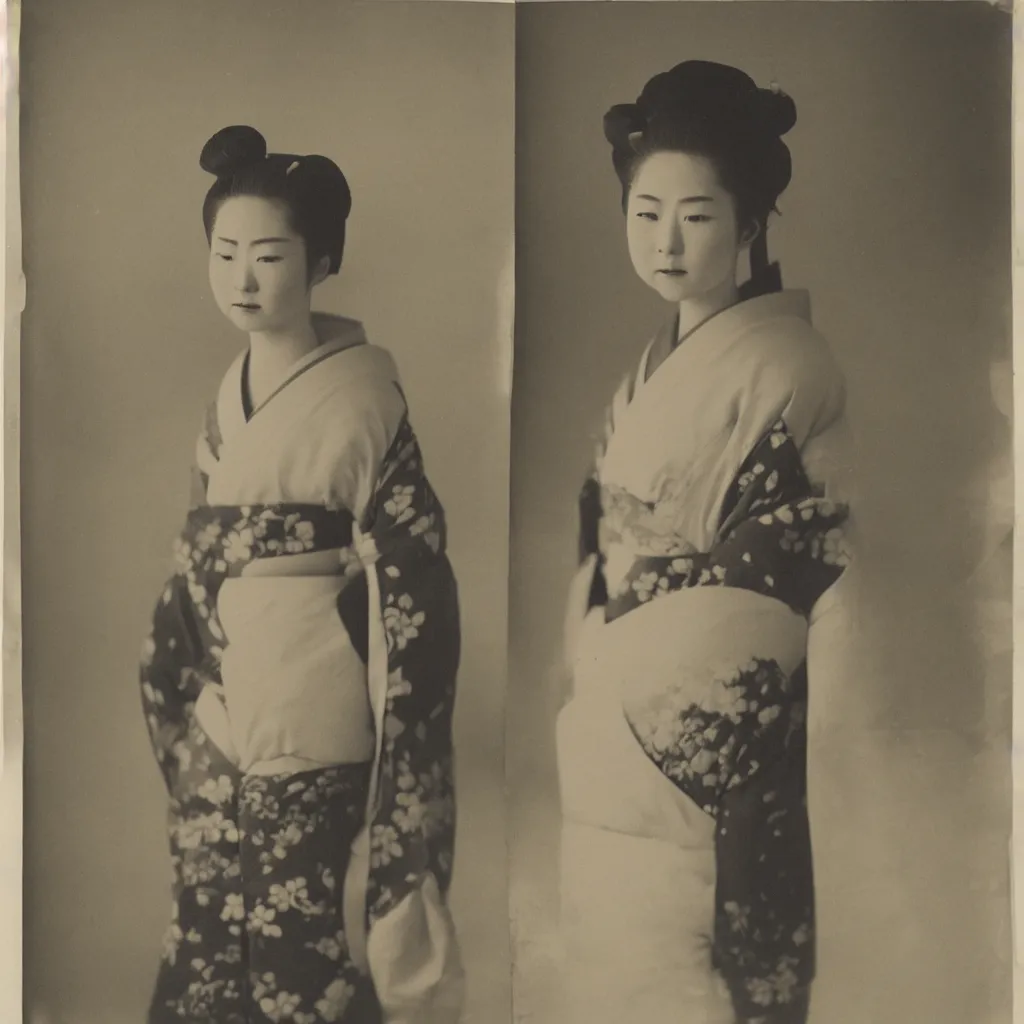 Image similar to Portrait Photograph of a Japanese Geisha Kodak X-Ray Film