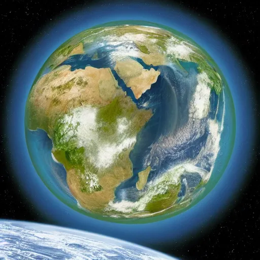 Image similar to the earth turning inside out in four dimensions