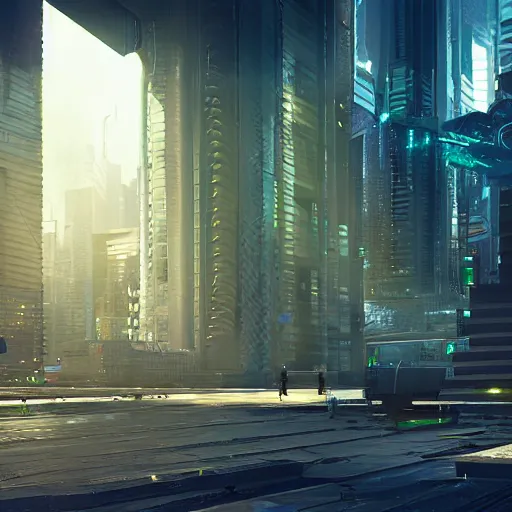 Prompt: a futuristic cyberpunk city, octane render, atmospheric lighting, digital art