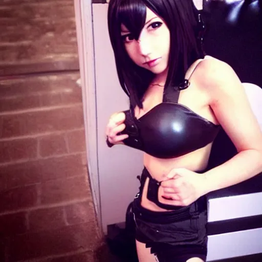 Image similar to cosplay of tifa lockhart, trending on artstartion and instagram