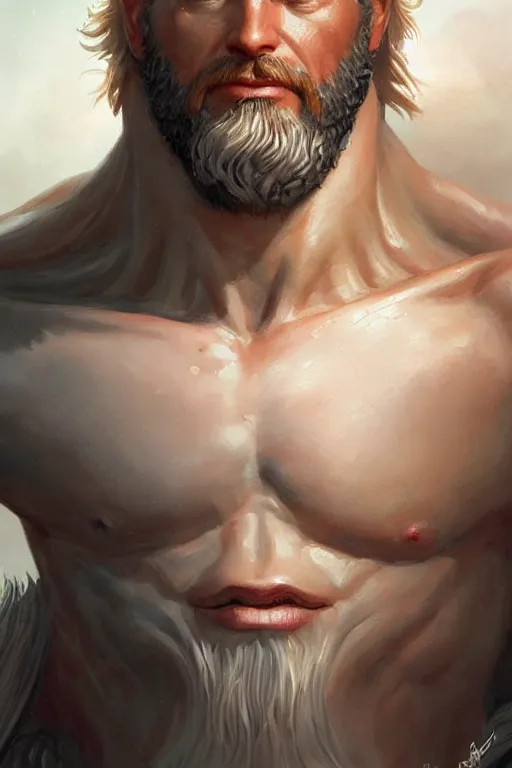 Image similar to zeus humanoid god of the thunder, charming and alluring face, highly detailed, d & d, fantasy, highly detailed, digital painting, trending on artstation, concept art, sharp focus, illustration, art by artgerm and greg rutkowski and magali villeneuve