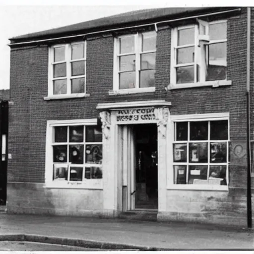 Image similar to photograph of North Allerton post office as a portal to hell, but it is now a portal to hell