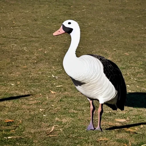 Prompt: photo of a goose wearing knight armor