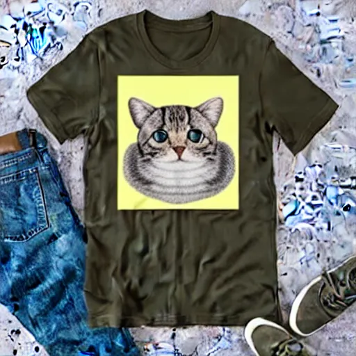 Image similar to funny cat tshirt