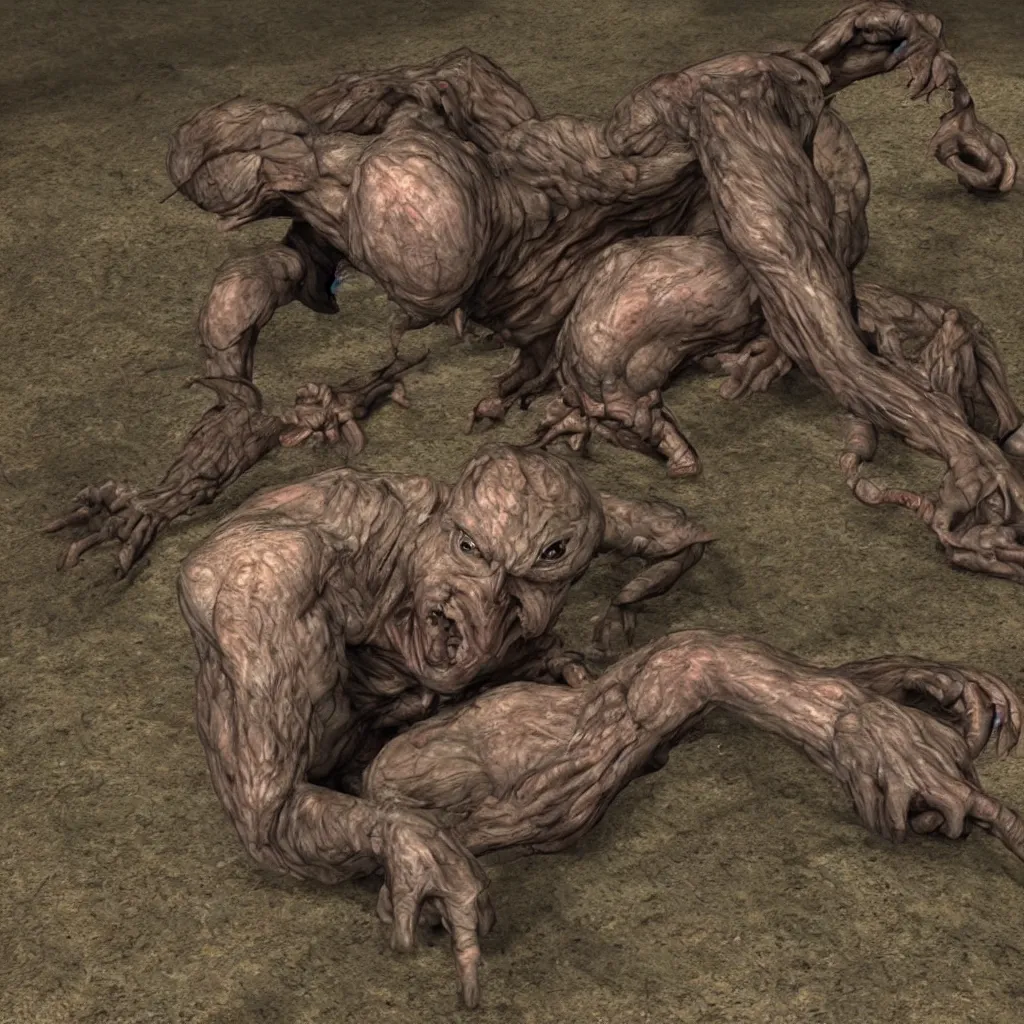 Image similar to Horrifying creature, necromorph