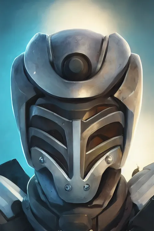 Image similar to epic mask helmet robot ninja portrait stylized as fornite style game design fanart by concept artist gervasio canda, behance hd by jesper ejsing, by rhads, makoto shinkai and lois van baarle, ilya kuvshinov, rossdraws global illumination radiating a glowing aura global illumination ray tracing hdr render in unreal engine 5