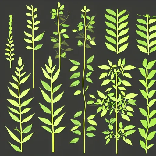 Image similar to simple vector art moringa oleifera trending on artstation