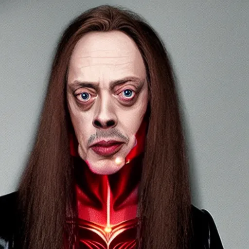 Prompt: steve buscemi as the scarlet witch