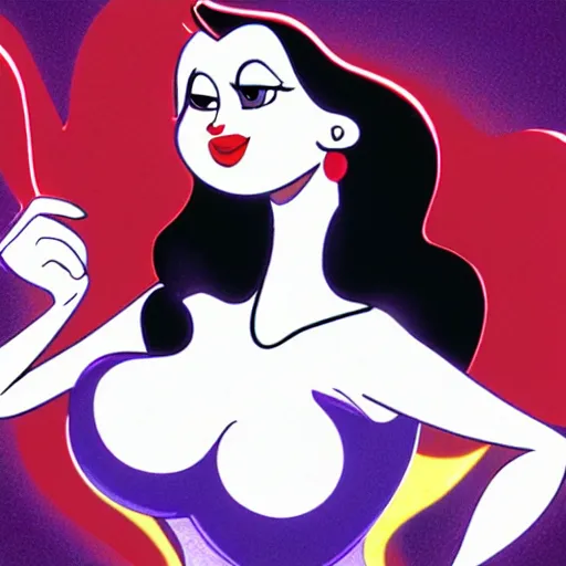 Image similar to jessica rabbit dancing in the spotlight