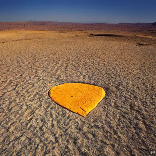 Prompt: new mexico desert rock formation in the shape of amazon logo, national geographic, detailed image, evening sunlight