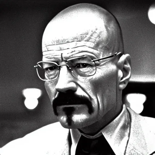 Image similar to A still of Walter White in The Godfather (1972)