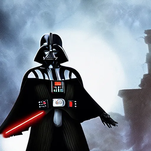 Image similar to Darth Vader as a pirate in pirates of the caribbean