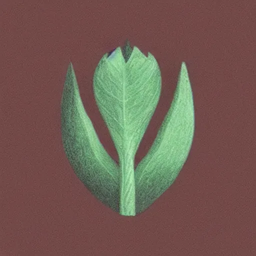 Image similar to “ pencil drawing of a hand holding a plant, favicon ”