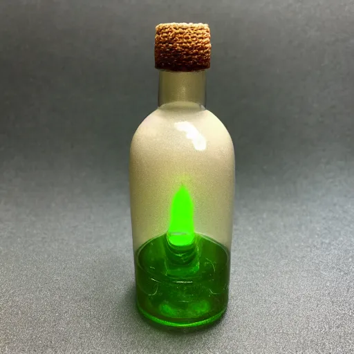 Image similar to potion bottle, full of magical glowing liquid