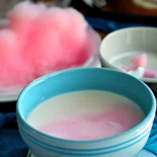 Image similar to cotton candy soup