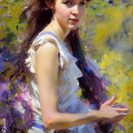 Image similar to photo of young woman by daniel f. gerhartz