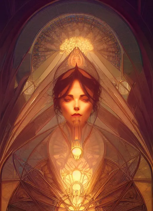 Image similar to symmetry!! water, glowing lights!! intricate elegant, highly detailed, digital painting, artstation, concept art, smooth, sharp focus, illustration, art by artgerm and greg rutkowski and alphonse mucha